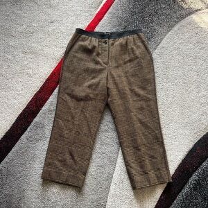 Marc Jacobs Dark Academia Wool Preppy Cropped Pants